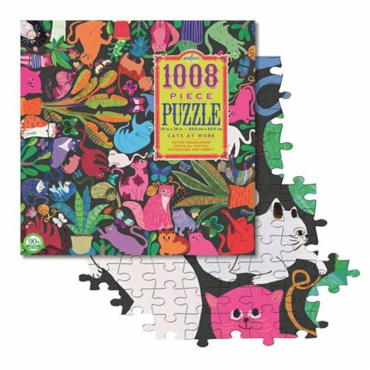 Puzzle Cats at Work - 1000 pcs Eeboo - 2
