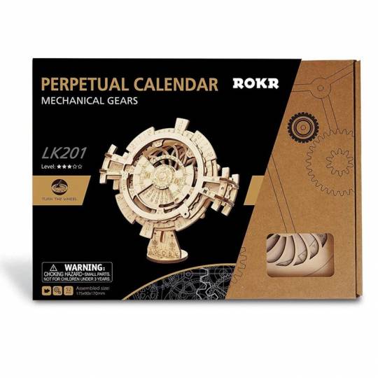 Calendrier Perpétuel - Puzzle 3D Mécanique en bois Rokr Rokr - 3