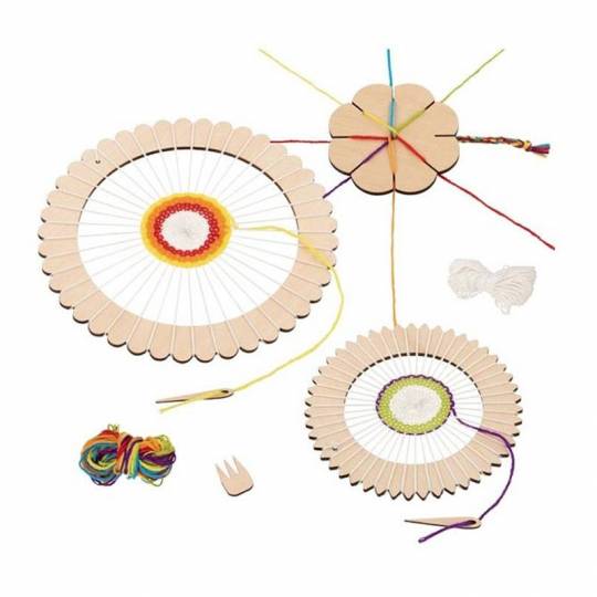 Kit créatif - Métier à tisser rond et fleur à tricoter - Goki Goki - 1