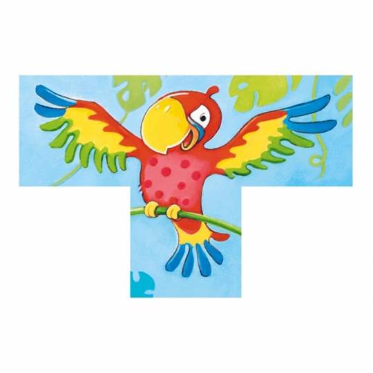Puzzle de cubes - Animaux sauvages 4 pcs - Goki Goki - 5
