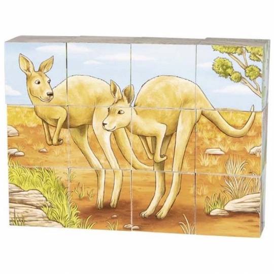 Puzzle de cubes - Animaux australiens 12 pcs - Goki Goki - 4