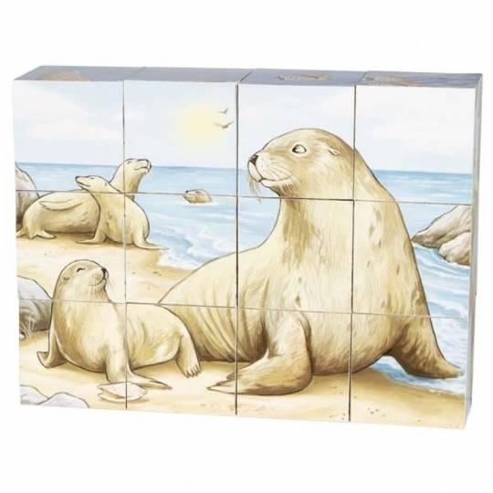 Puzzle de cubes - Animaux australiens - 12 pcs Goki - 2