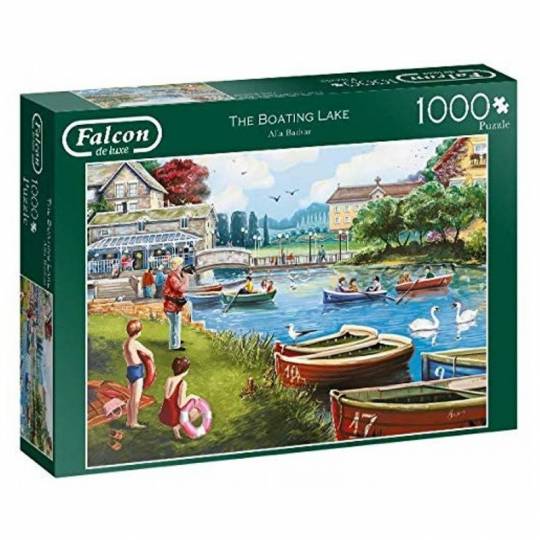 Puzzle Falcon - The Boating Lake - 1000 pcs Jumbo Diset - 1