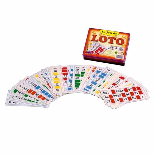 Coffret Loto 90 pions et 48 cartes Ferriot Cric - 1