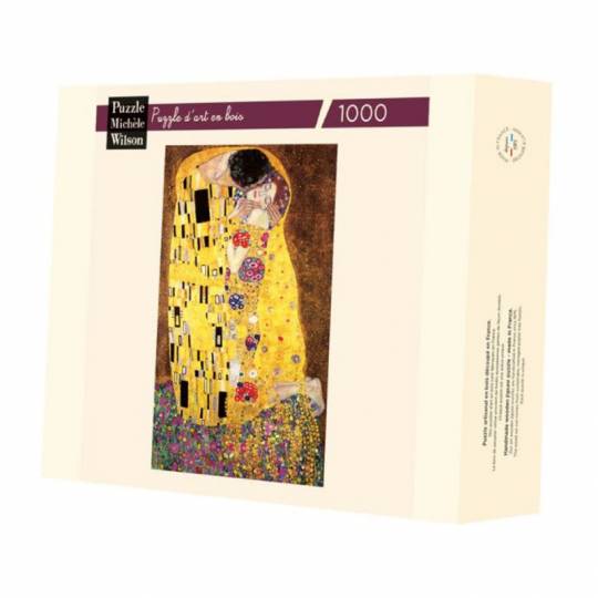 Puzzle en bois Klimt - Le Baiser - 1000 pcs Puzzle Michèle Wilson - 1