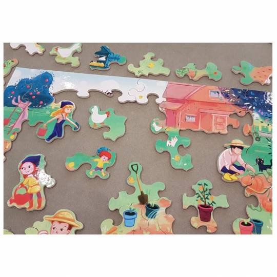 Puzzle en bois - Famille Potiron - 50 pcs Puzzle Michèle Wilson - 3