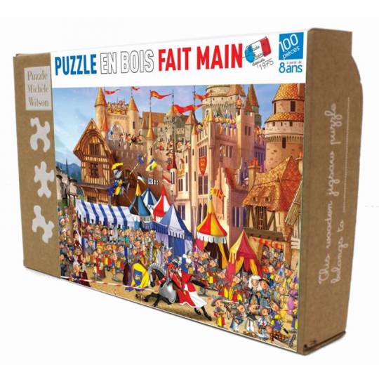 Puzzle en bois - Le Tournoi - 100 pcs Puzzle Michèle Wilson - 1