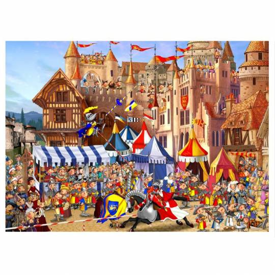 Puzzle en bois - Le Tournoi - 100 pcs Puzzle Michèle Wilson - 2