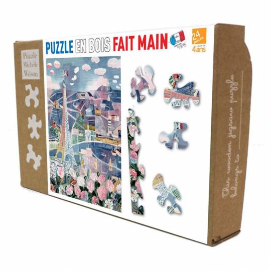 Puzzle en bois - Paris au printemps - 24 pcs Puzzle Michèle Wilson - 1