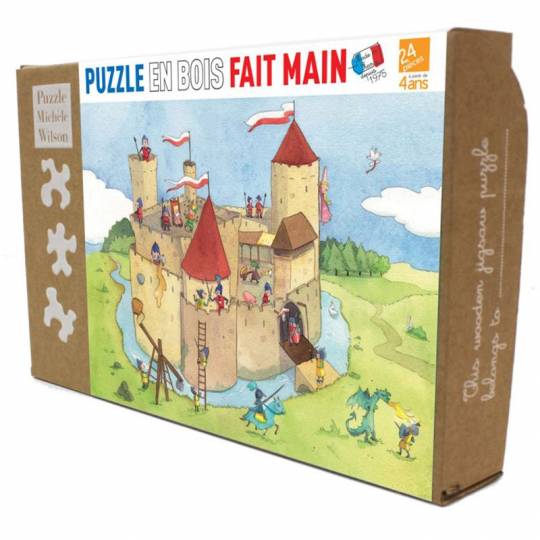 Puzzle en bois - Panique au château fort - 24 pcs Puzzle Michèle Wilson - 1