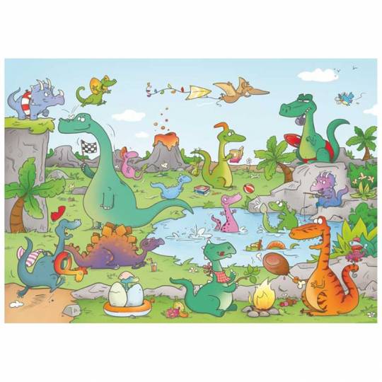 Puzzle en bois - Les dinosaures - 24 pcs Puzzle Michèle Wilson - 2
