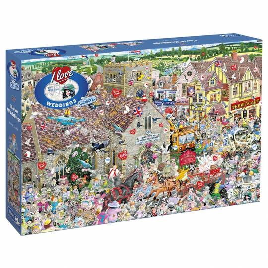 Puzzle Gibsons - I Love Weddings - 1000 pcs Gibsons - 1