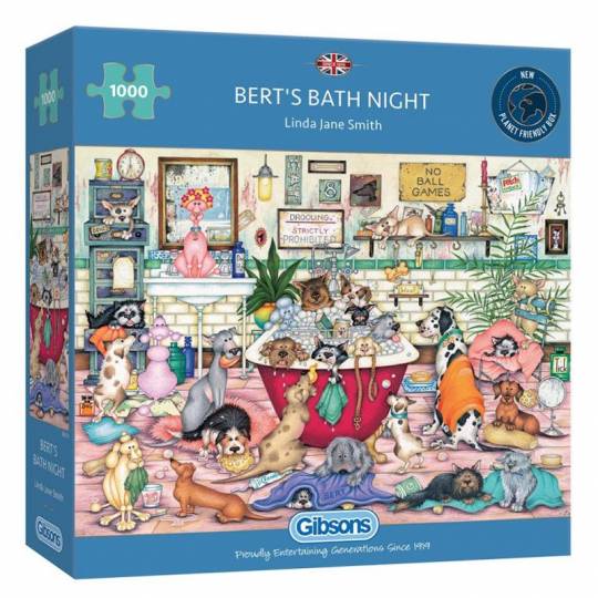 Puzzle Gibsons - Bert's Bath Night - 1000 pcs Gibsons - 1