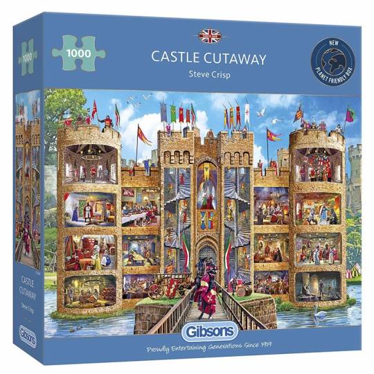 Puzzle Gibsons - Castle Cutaway - 1000 pcs Gibsons - 1