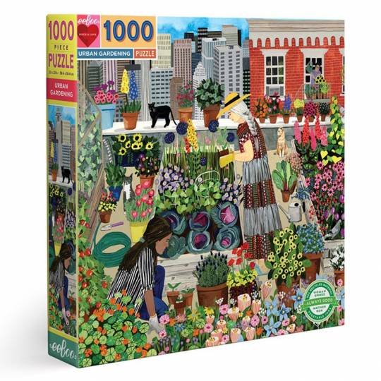 Puzzle Urban Gardening - 1000 pcs Eeboo - 1
