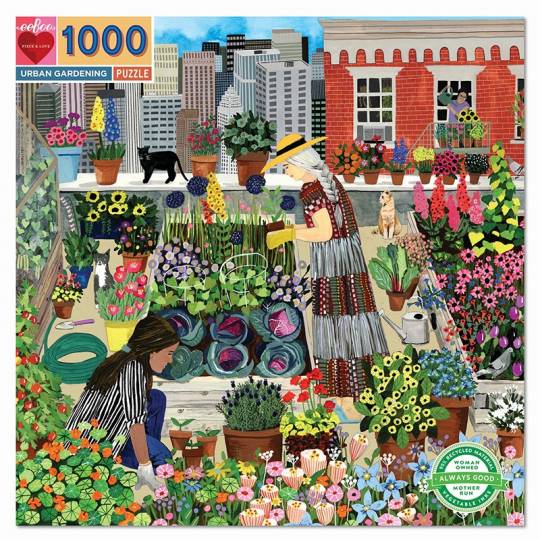 Puzzle Urban Gardening - 1000 pcs Eeboo - 2