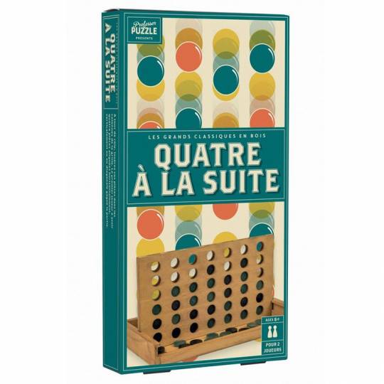 4 à la suite 25cm - Bois vintage Professor Puzzle - 1