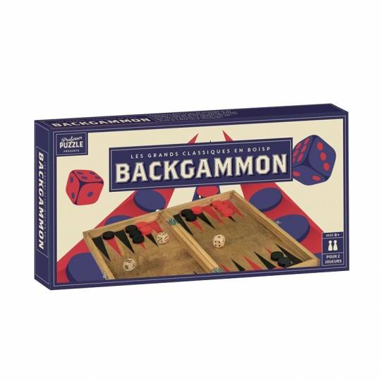 Backgammon - Bois vintage Professor Puzzle - 1