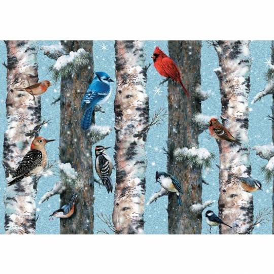 Puzzle Oiseaux d'hiver - 1000 pcs Piatnik - 2