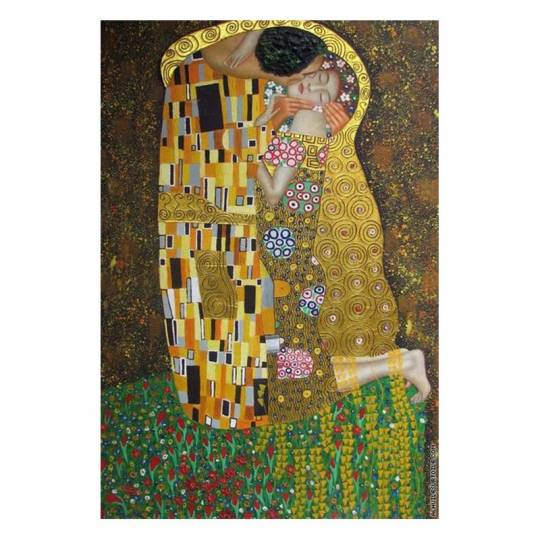 Puzzle Klimt Métallique - Le Baiser - 1000 pcs Piatnik - 2