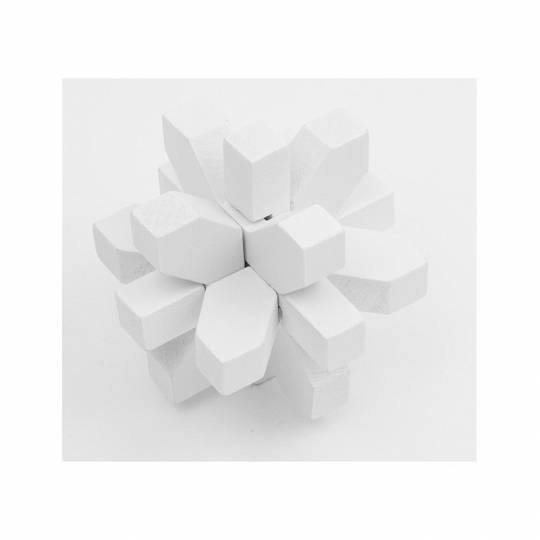 Flocon blanc - Festive Snowflake Puzzle Professor Puzzle - 3