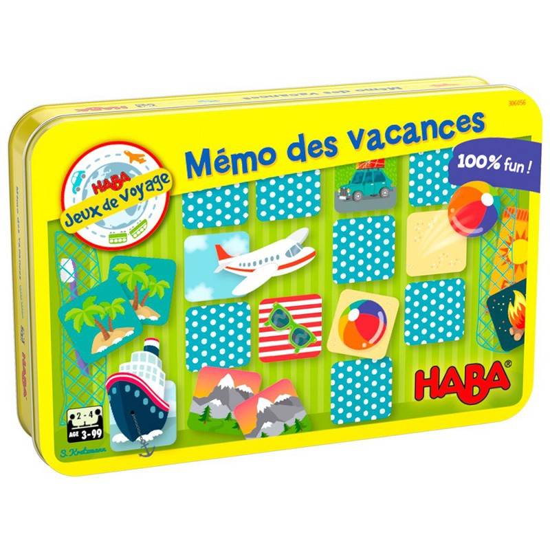 Jeux de voyage - Mémo des vacances - Un jeu Haba - boutique BCD JEUX