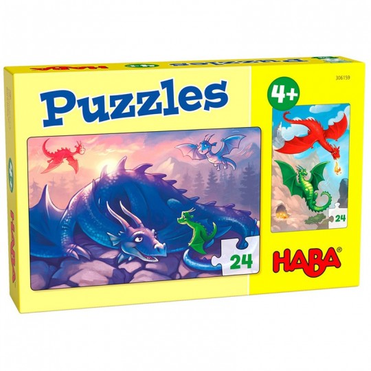 Puzzles Dragons - 2 x 24 pcs Haba - 1