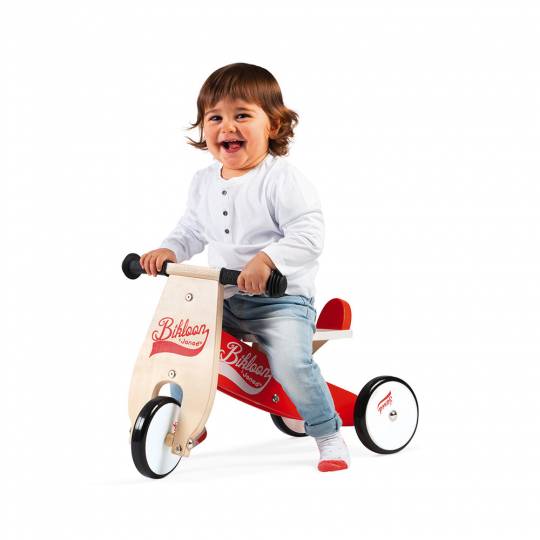 Draisienne enfant Janod - Vélo sans pédale bois bikloon dès 2 ans