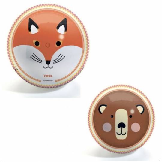 Bear and Fox Ball Ø22 cm Djeco - 3