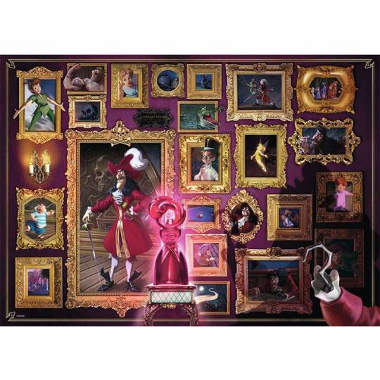 Puzzle Collection Disney Villainous 1000 pcs - Capitaine Crochet Ravensburger - 2