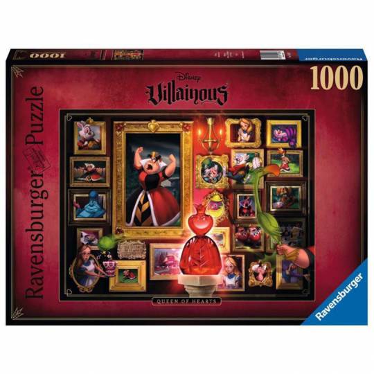 Puzzle Collection Disney Villainous 1000 pcs - La Reine de coeur Ravensburger - 1