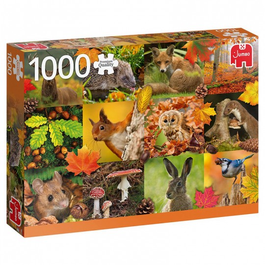 Puzzle Premium Collection - Animaux de l'Automne - 1000 pcs Jumbo Diset - 1