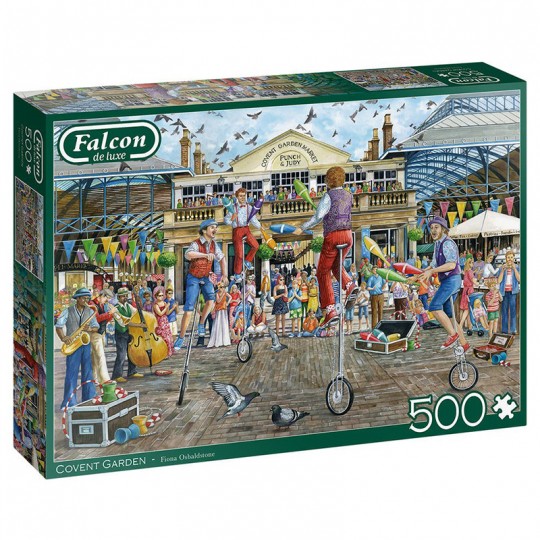 Puzzle Falcon - Covent Garden - 500 pcs Jumbo Diset - 1