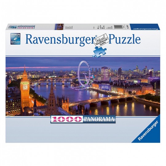 Puzzle 1000 pcs Panorama - Londres de nuit Ravensburger - 1