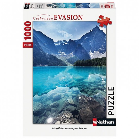 Puzzle 1000 pcs Collection Évasion - Massif des montagnes bleues Nathan - 1