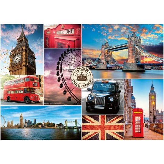 Puzzle 1000 pcs Collection Urbain - Visite de Londres Nathan - 1