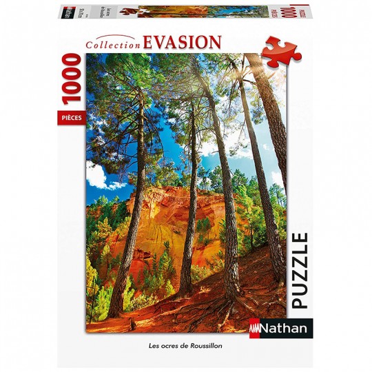 Puzzle 1000 pcs Collection Évasion - Ocres de Roussillon Nathan - 1
