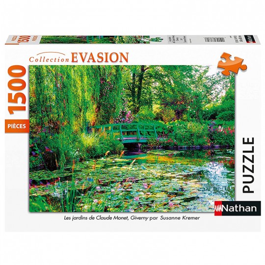 Puzzle 1500 pcs Collection Évasion - Les Jardins de Claude Monet, Giverny Nathan - 2