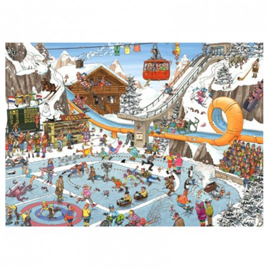 Puzzle Jan van Haasteren - The Winter Games - 1000 pcs Jumbo Diset - 1