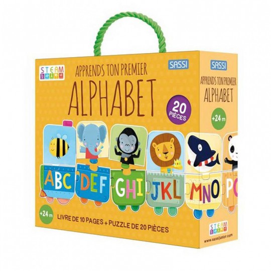 Apprends ton Premier Alphabet - Puzzle et livre Sassi - 2