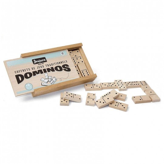 Jeu de Dominos en bois - coffret en bois Jeujura Jeujura - 1