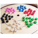 Pions x12 Crokinole 78 Design Rose Ferti Games - 1 Pions x12 Crokinole 78 Design Rose Ferti Games - 1