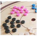 Pions x12 Crokinole 78 Design Rose Ferti Games - 3 Pions x12 Crokinole 78 Design Rose Ferti Games - 3