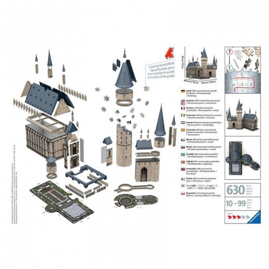 Puzzle 3D Château de Poudlard Harry Potter - 540 pcs Ravensburger - 2