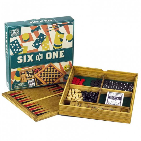 Six in One - Coffret 6 jeux Professor Puzzle Wooden Games Workshop - 1