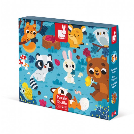 Puzzle Tactile Les Animaux de la Forêt 20 pcs - Janod Janod - 1