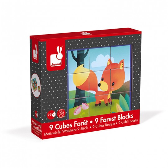 Kubkid - Animaux de la forêt 9 cubes - Janod Janod - 3