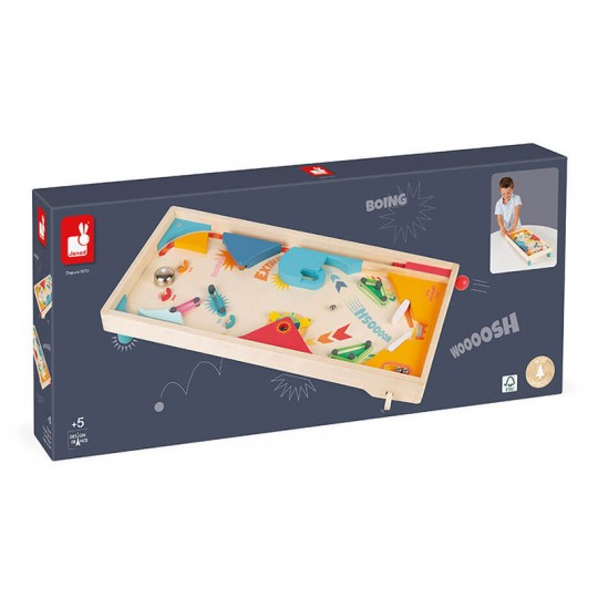 Flipper en bois - Janod - Un jeu Janod - Boutique BCD Jeux