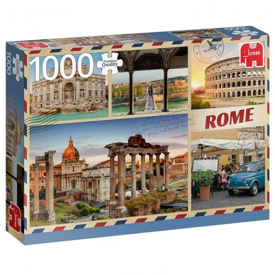Puzzle Premium Collection - Greetings from Rome - 1000 pcs Jumbo Diset - 2