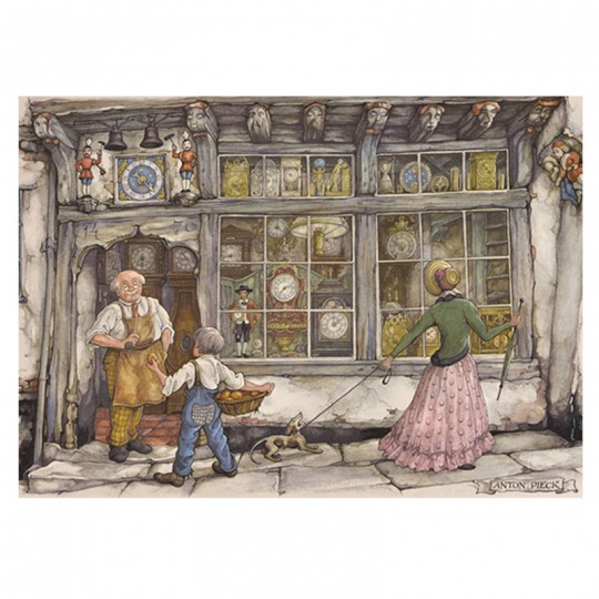 Puzzle Premium Collection - Anton Pieck, L'horloger - 1000 pcs Jumbo Diset - 1